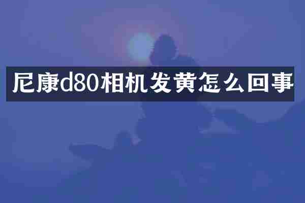 尼康d80相机发黄怎么回事