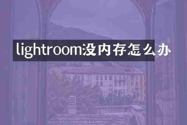 lightroom没内存怎么办