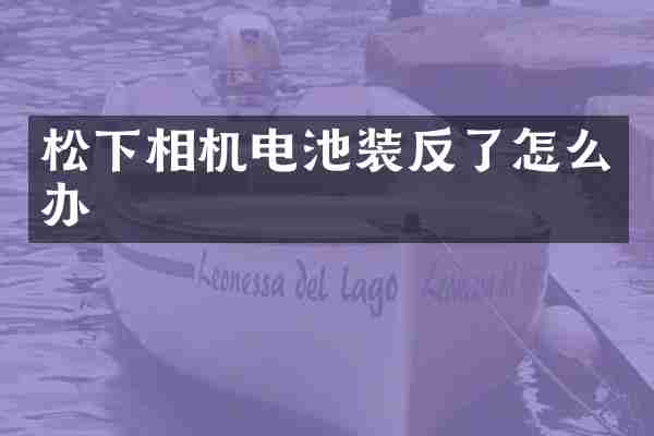 相机电池装反了怎么办