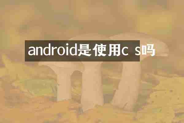 android是使用c s吗