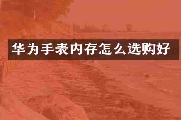 华为手表内存怎么选购好