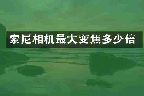 索尼相机最大变焦多少倍