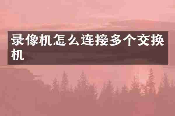 录像机怎么连接多个交换机