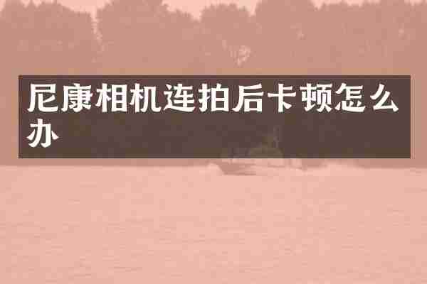 尼康相机连拍后卡顿怎么办
