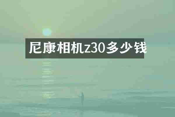 尼康相机z30多少钱