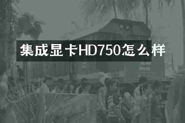 集成显卡HD750怎么样