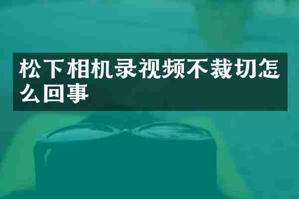 松下相机录视频不裁切怎么回事