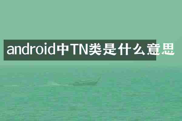 android中TN类是什么意思