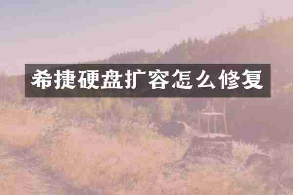 希捷硬盘扩容怎么修复