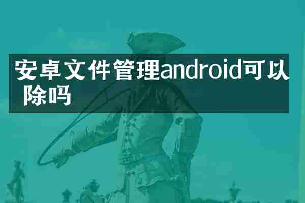 安卓文件管理android可以删除吗