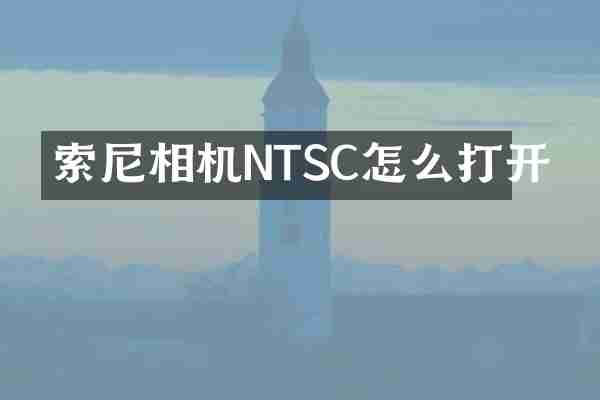 相机NTSC怎么打开
