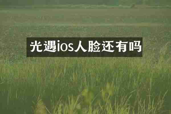 光遇ios人脸还有吗