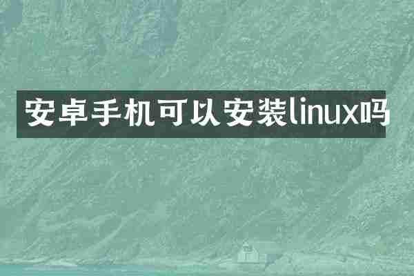 安卓手机可以安装linux吗