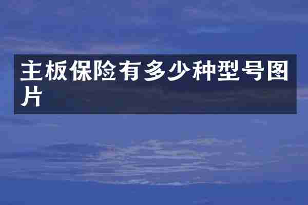 主板保险有多少种型号图片