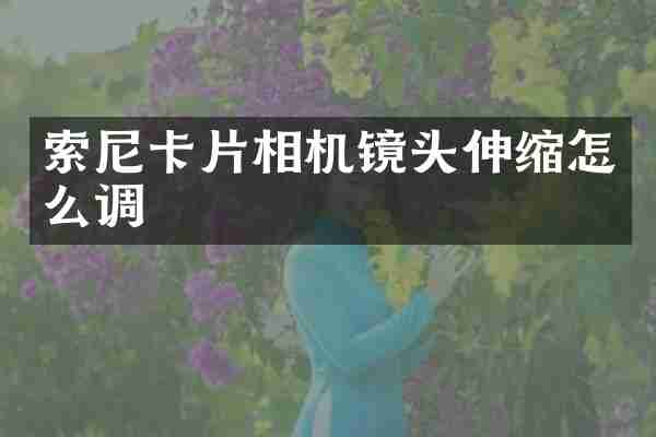 索尼卡片相机镜头伸缩怎么调