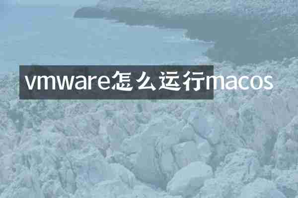 vmware怎么运行macos