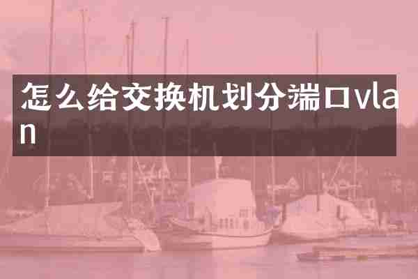 怎么给交换机划分端口vlan