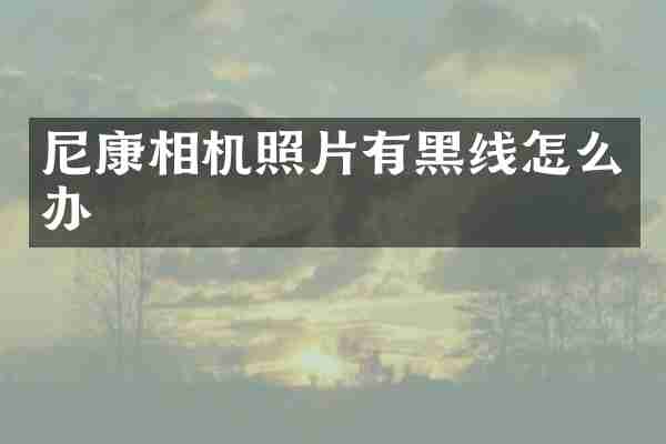 尼康相机照片有黑线怎么办