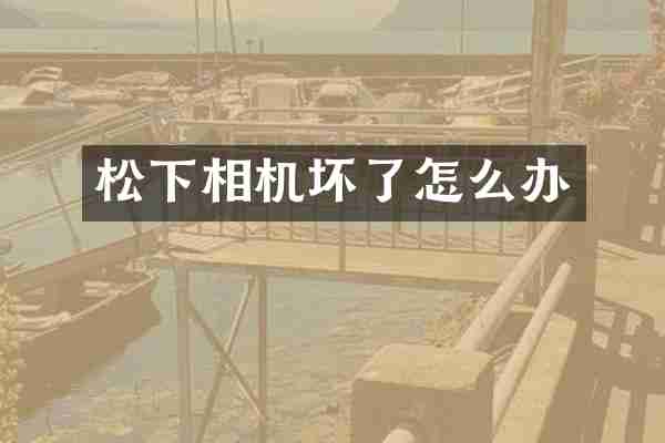 松下相机坏了怎么办