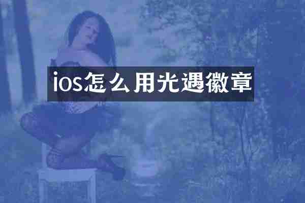 ios怎么用光遇徽章