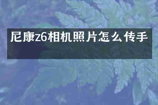 尼康z6相机照片怎么传手机