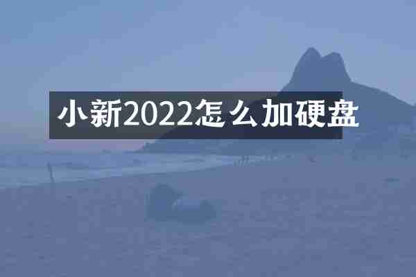 小新2022怎么加硬盘