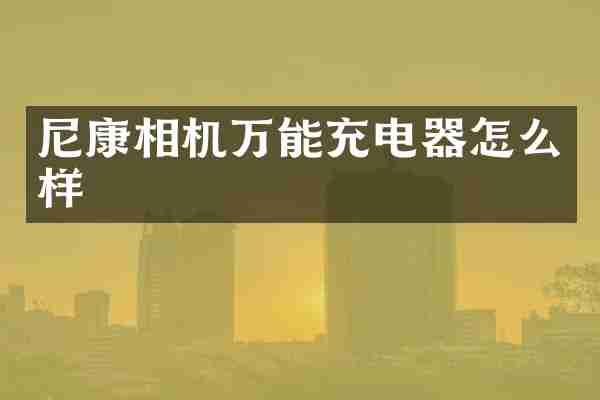 尼康相机万能充电器怎么样