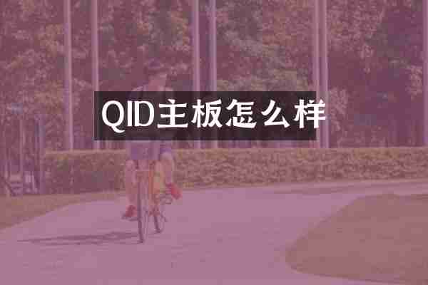 QID主板怎么样