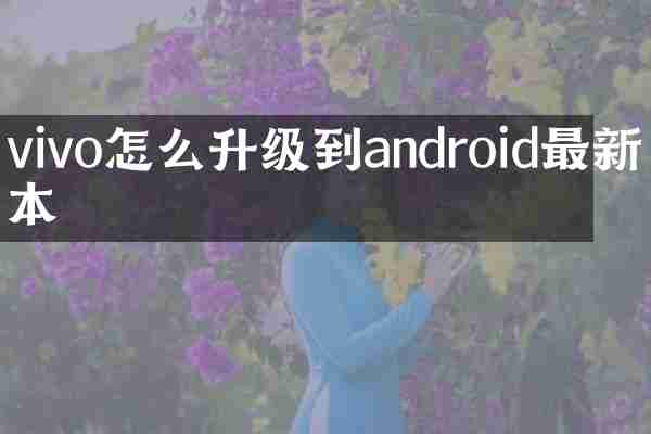 vivo怎么升级到android最新版本