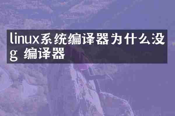 linux系统编译器为什么没有g 编译器
