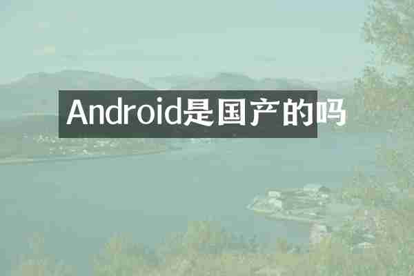 Android是国产的吗