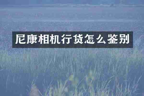 尼康相机行货怎么鉴别
