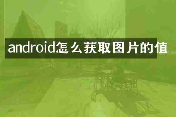 android怎么获取图片的值