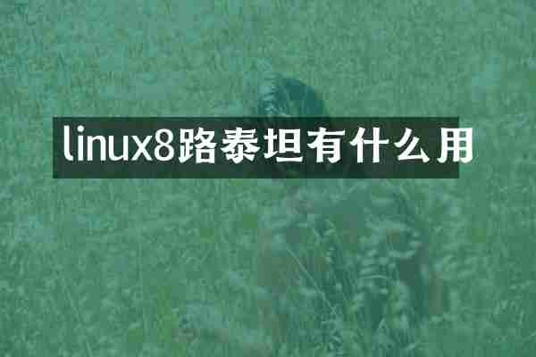 linux8路泰坦有什么用