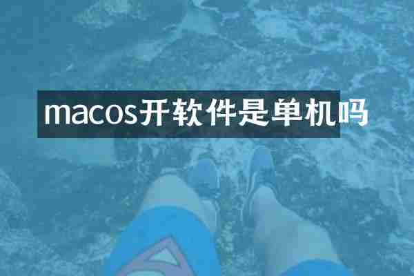 macos开软件是单机吗