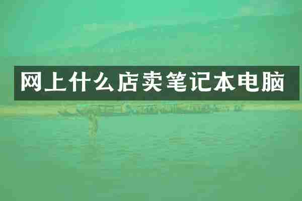 网上什么店卖笔记本电脑