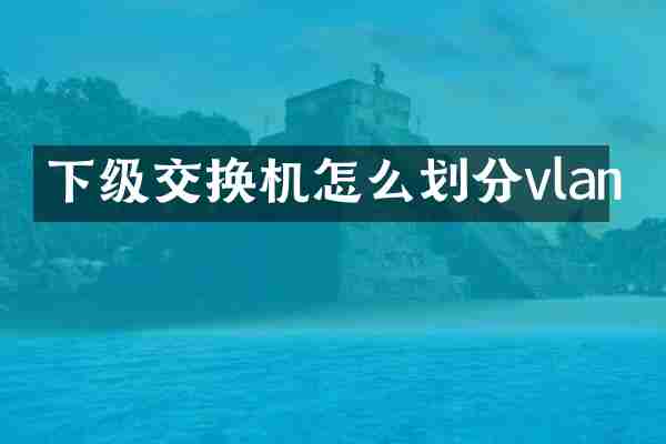 下级交换机怎么划分vlan