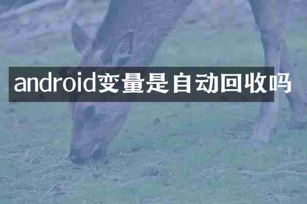 android变量是自动回收吗