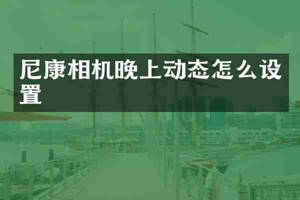 尼康相机晚上动态怎么设置