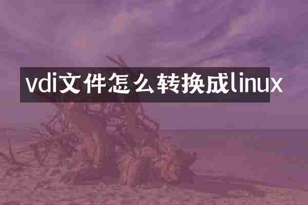 vdi文件怎么转换成linux