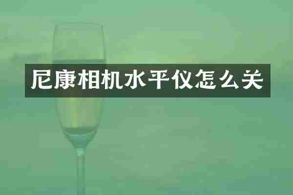 尼康相机水平仪怎么关