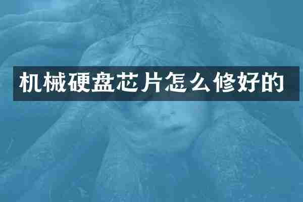 机械硬盘芯片怎么修好的