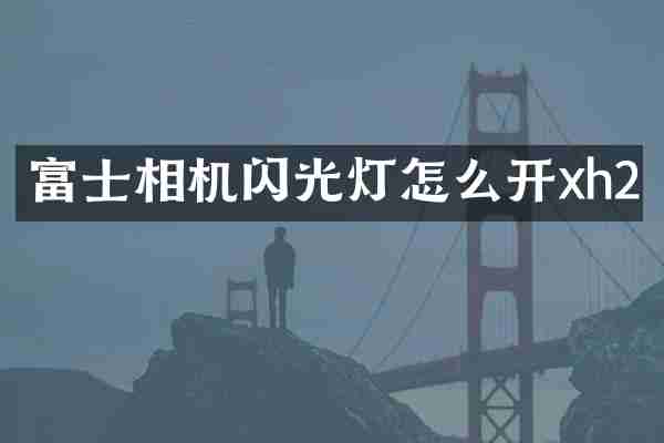富士相机闪光灯怎么开xh2