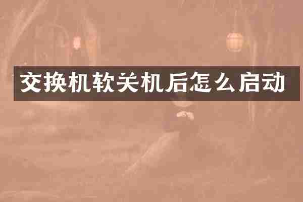 交换机软关机后怎么启动