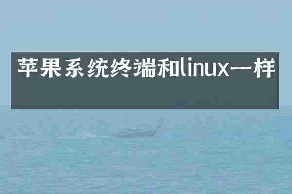 苹果系统终端和linux一样吗