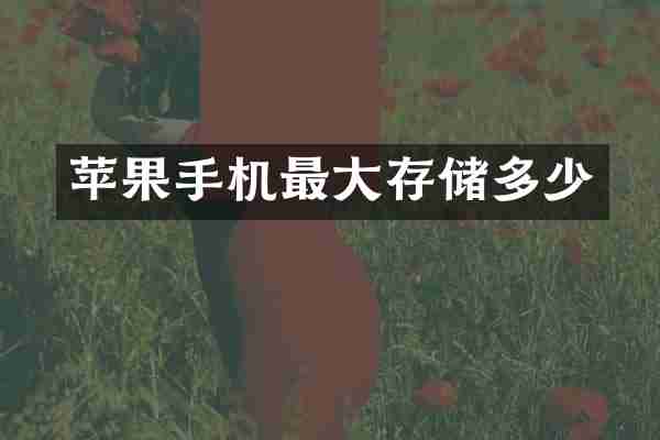 苹果手机最大存储多少
