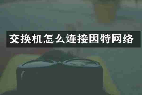 交换机怎么连接因特网络