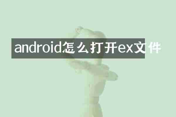 android怎么打开ex文件