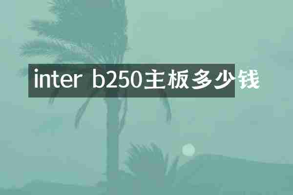 inter b250主板多少钱