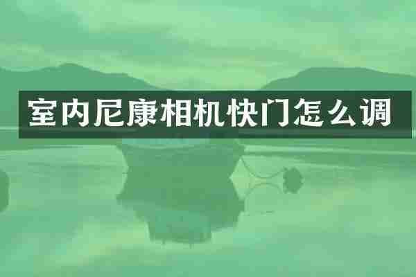 室内尼康相机快门怎么调